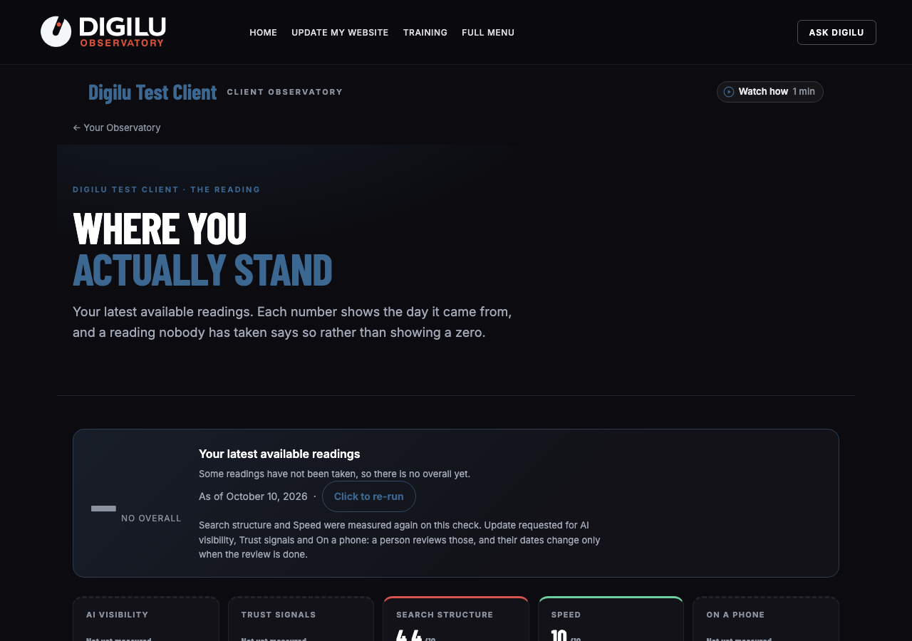 Desktop: Search structure and Speed measured again